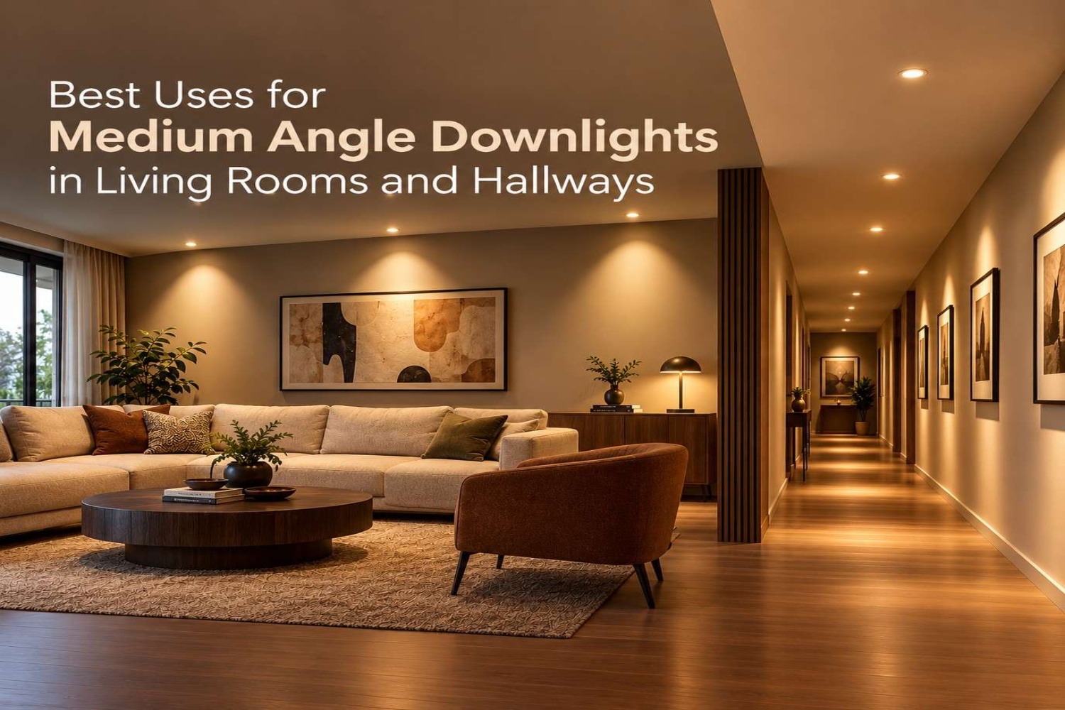 Medium Angle Downlights: Best Uses in Living Rooms and Hallways